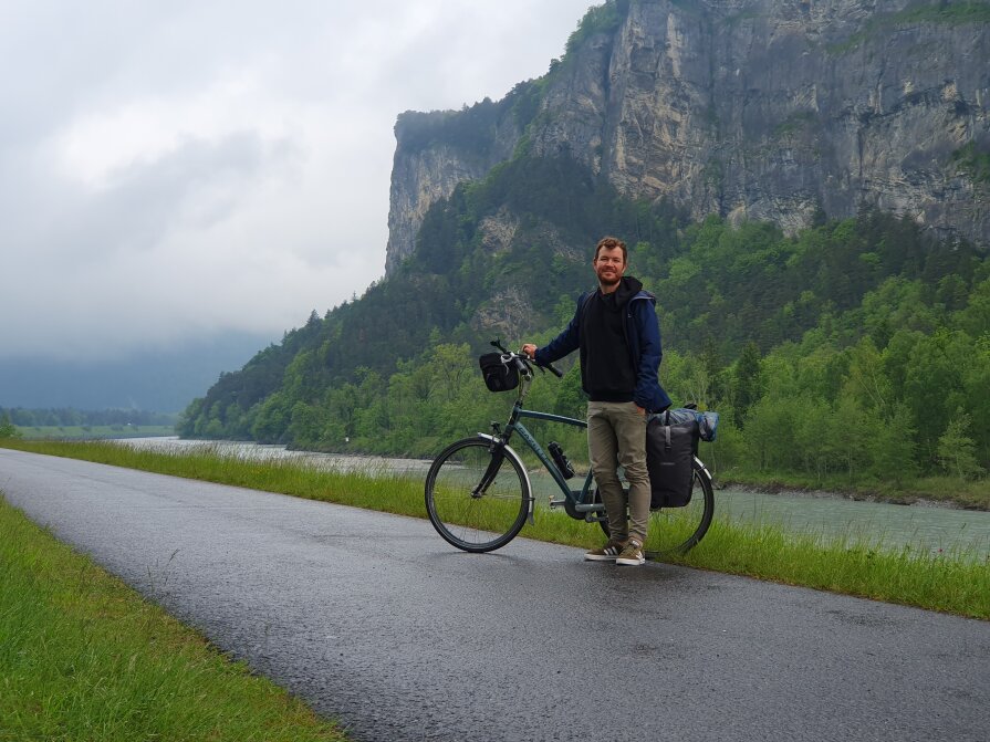 Me at the Switzerland / Liechtenstein / Austia tri-border area